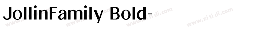 JollinFamily Bold字体转换